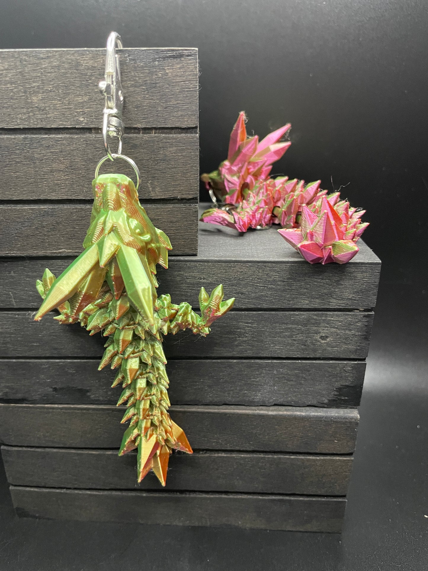 Crystal Dragon Keychain